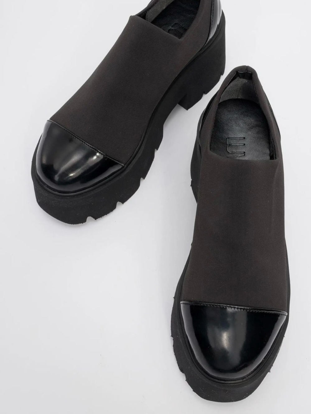 New Grena Platform Slip On Chunky Platform Slip-On Shoes in Black Sz. 8 - Picture 2 of 4